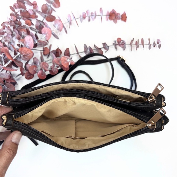 Cross body Bag Shoulder Purse Clutch Wristlet Top zipper handbag - Picture 9 of 11